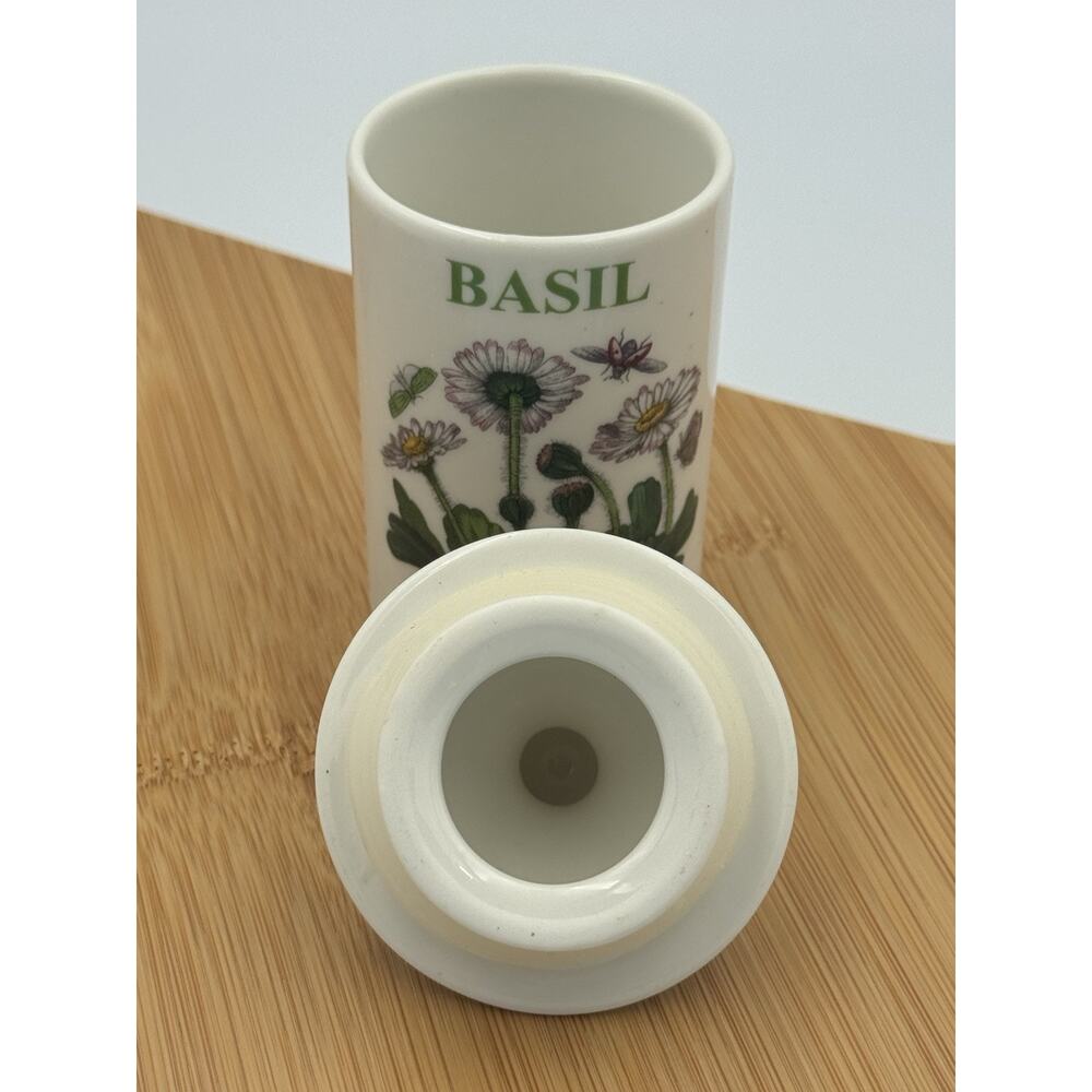 Portmeirion Botanic Garden Basil Spice Jar Canister w Lid Butterfly Floral - Picture 3 of 5